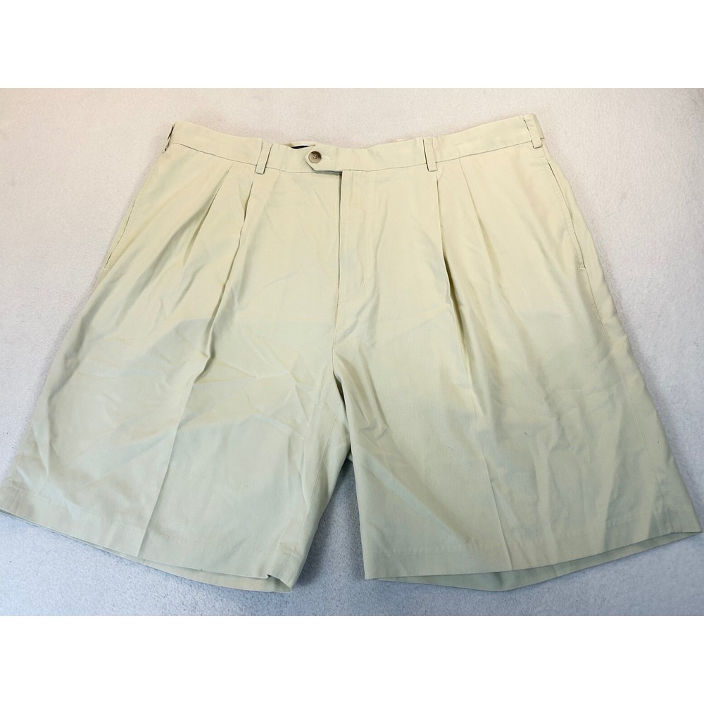 Bobby Jones Golf Shorts Men 40 Tan Pleated Classic